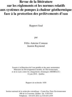 Revue de la littérature sur les règlements et les normes relatifs aux systèmes de pompes à chaleur géothermique face à la protection des ...