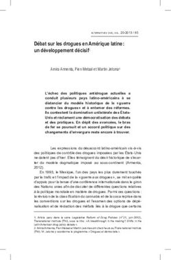 Débat sur les drogues en Amérique latine : un développement décisif1