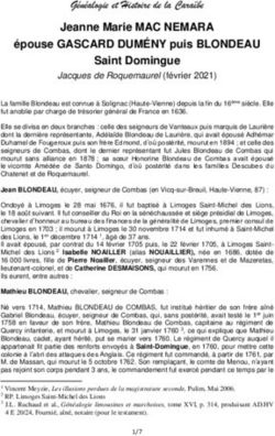 Jeanne Marie MAC NEMARA &eacute;pouse GASCARD DUM&Eacute;NY puis BLONDEAU Saint Domingue