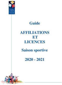 AFFILIATIONS ET LICENCES - Guide Saison sportive 2020 2021 - Fédération ...
