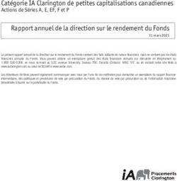 Cat&eacute;gorie IA Clarington de petites capitalisations canadiennes