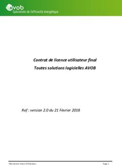 Contrat de licence utilisateur final Toutes solutions logicielles AVOB - Ref : version 2.0 du 21 Février 2018