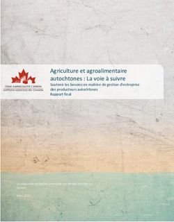 Agriculture et agroalimentaire autochtones : La voie à suivre - Soutenir les besoins en matière de gestion d'entreprise des producteurs ...