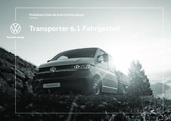 Transporter 6.1 Fahrgestell - Preisliste/Liste de prix/Listino prezzi - amag media