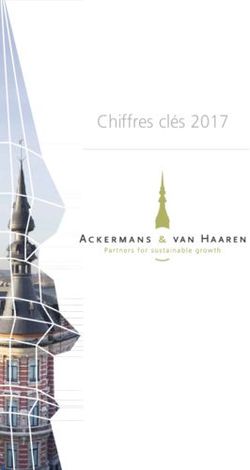 Chiffres clés 2017 - Ackermans & van Haaren