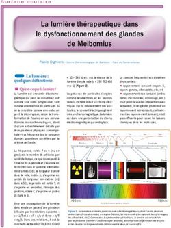 La lumi&egrave;re th&eacute;rapeutique dans le dysfonctionnement des glandes de Meibomius