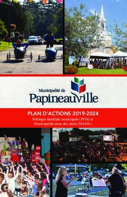 PLAN D'ACTIONS 2019-2024 - Politique familiale municipale (PFM) et Municipalité amie des ainés (MADA) - Municipalité de ...