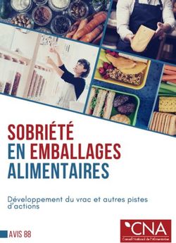 Sobri&eacute;t&eacute; en emballages alimentaires - Conseil National de ...