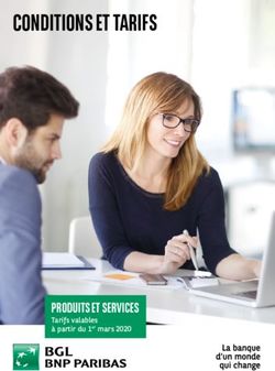 CONDITIONS ET TARIFS - PRODUITS ET SERVICES Tarifs valables à partir du 1er mars 2020 - BGL BNP Paribas