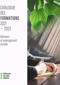 CATALOGUE DES FORMATIONS 2021- 2022 B&acirc;timent et am&eacute;nagement durable - Batiment ...