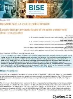 REGARD SUR LA VEILLE SCIENTIFIQUE - Les produits pharmaceutiques et de soins personnels - INSPQ