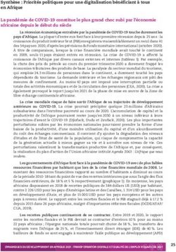 Synthèse : Priorités politiques pour une digitalisation bénéficiant à tous en Afrique La pandémie de COVID 19 constitue le plus grand choc subi ...