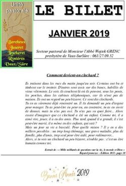LE BILLET JANVIER 2019 - La voix