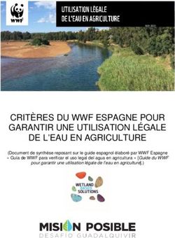 CRITÈRES DU WWF ESPAGNE POUR GARANTIR UNE UTILISATION LÉGALE DE L'EAU EN AGRICULTURE