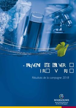 Itinéraires bas intrants en Bourgogne - Résultats de la campagne 2018 - CAVB