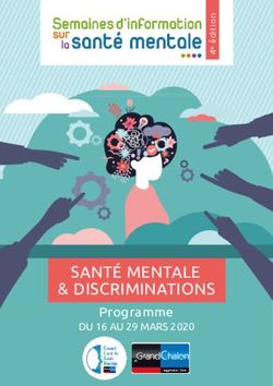 SANTÉ MENTALE & DISCRIMINATIONS - Programme DU 16 AU 29 MARS 2020 - PEP71