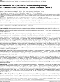 Rivaroxaban ou aspirine dans le traitement prolongé de la thromboembolie veineuse : étude EINSTEIN CHOICE