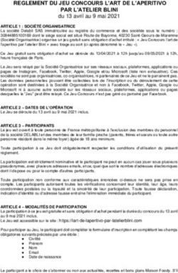 REGLEMENT DU JEU CONCOURS L'ART DE L'APERITIVO PAR L'ATELIER BLINI