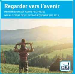 Regarder vers l'avenir - m&eacute;morandum aux partis politiques dans le cadre des &eacute;lections r&eacute;gionales de 2019 - cgslb