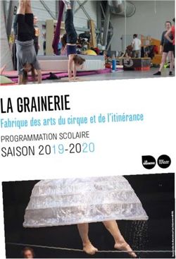 LA GRAINERIE SAISON 2019-2020 PROGRAMMATION SCOLAIRE
