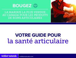 La santé articulaire VOTRE GUIDE POUR - BOUGEZ GRÂCE - Webber Naturals