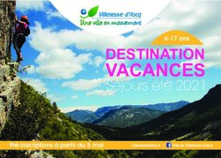 VACANCES DESTINATION 6-17 ans - Ville de Villeneuve d'Ascq