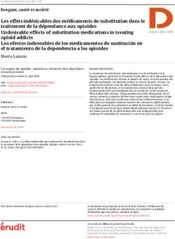 Les effets indésirables des médicaments de substitution dans le traitement de la dépendance aux opioïdes Undesirable effects of substitution ...