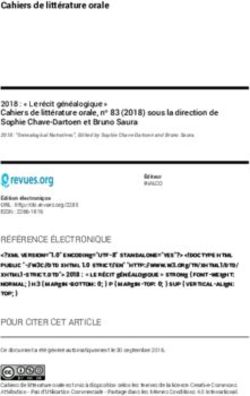 Cahiers de litt&eacute;rature orale