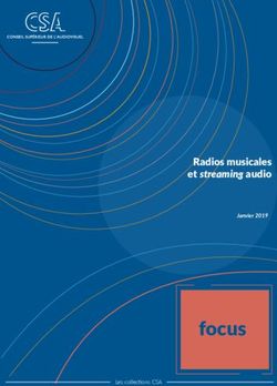 Focus - Radios musicales et streaming audio Janvier 2019 - CSA