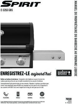 ENREGISTREZ-LE aujourd'hui - E-325S GBS - Weber Grills