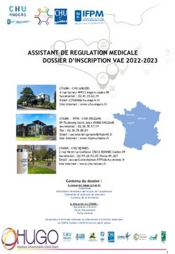 ASSISTANT DE REGULATION MEDICALE DOSSIER D'INSCRIPTION VAE 2022-2023