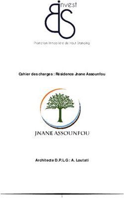 Cahier des charges : Résidence Jnane Assounfou - Architecte D.P.L.G : A. Loutati - BS Invest