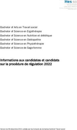 Informations aux candidates et candidats sur la proc&eacute;dure de r&eacute;gulation 2022 - HE-Arc