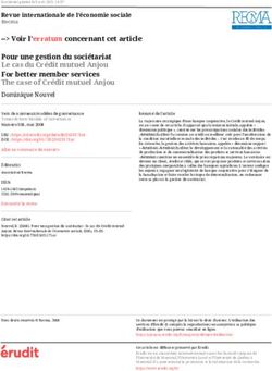 Voir l'erratum concernant cet article Pour une gestion du soci&eacute;tariat Le cas du Cr&eacute;dit mutuel Anjou For better member services The case of ...