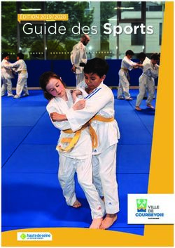 Guide des Sports ÉDITION 2019/2020 - Ville de Courbevoie
