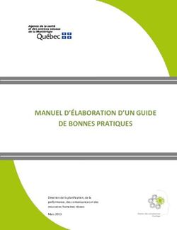 MANUEL D'ÉLABORATION D'UN GUIDE DE BONNES PRATIQUES - Extranet
