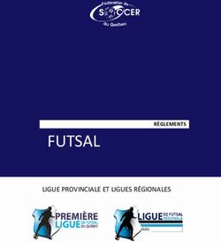 FUTSAL LIGUE PROVINCIALE ET LIGUES RÉGIONALES - RÈGLEMENTS - Sports Laval