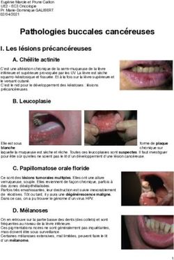 Pathologies Buccales Cancéreuses