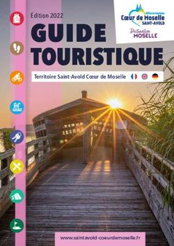 GUIDE TOURISTIQUE Édition 2022 - Office de tourisme de Saint-Avold Coeur de ...
