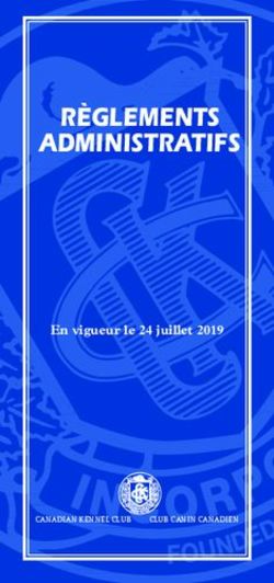 RÈGLEMENTS ADMINISTRATIFS - En vigueur le 24 juillet 2019 - CKC