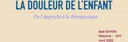 De l'approche &agrave; la th&eacute;rapeutique - Ga&euml;l GUYON P&eacute;diatrie - CHT Avril 2022
