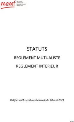 STATUTS REGLEMENT MUTUALISTE REGLEMENT INTERIEUR - Ratifiés à l'Assemblée Générale du 18 mai 2021 - MEMF