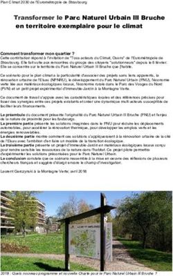 Transformer le Parc Naturel Urbain Ill Bruche en territoire exemplaire pour le climat - Conseils ...