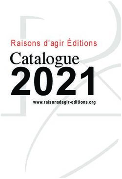 Catalogue 2021 www.raisonsdagir-editions.org - Raisons d'Agir