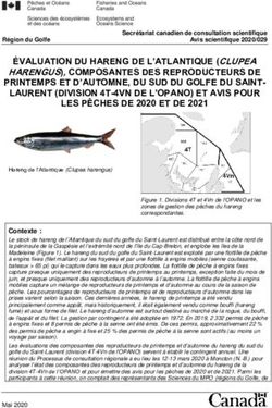 ÉVALUATION DU HARENG DE L'ATLANTIQUE (CLUPEA HARENGUS), COMPOSANTES DES REPRODUCTEURS DE PRINTEMPS ET D'AUTOMNE, DU SUD DU GOLFE DU SAINT-LAURENT ...