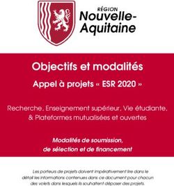 Objectifs et modalités - Appel à projets " ESR 2020 " - Région Nouvelle-Aquitaine