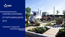 CHIFFRE D'AFFAIRES ET FAITS MARQUANTS - 2019 TROISIÈME TRIMESTRE Annexes - EDF