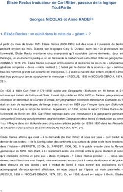 &Eacute;lis&eacute;e Reclus traducteur de Carl Ritter, passeur de la logique Tout/Partie Georges NICOLAS et Anne RADEFF