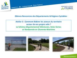 20&egrave;mes Rencontres des D&eacute;partements & R&eacute;gions Cyclables Atelier 3 : Comment f&eacute;d&eacute;rer les acteurs du territoire autour de vos projets v&eacute;lo ? Le ...