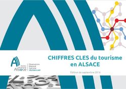 CHIFFRES CLES du tourisme en ALSACE - &Eacute;dition de septembre 2016 - Alsace Destination Tourisme